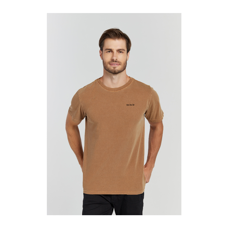 Camiseta Estonada Marrom