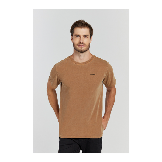 Camiseta Estonada Marrom