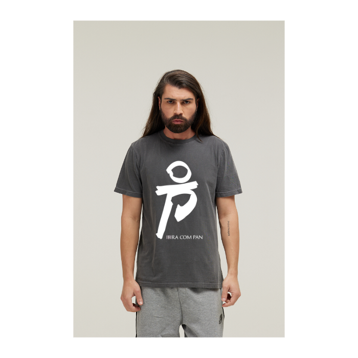 Camiseta Estonada Cinza Chumbo
