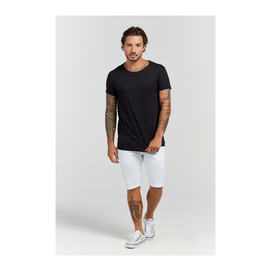 Camiseta Longline Preto
