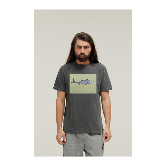 Camiseta Estonada Cinza Chumbo