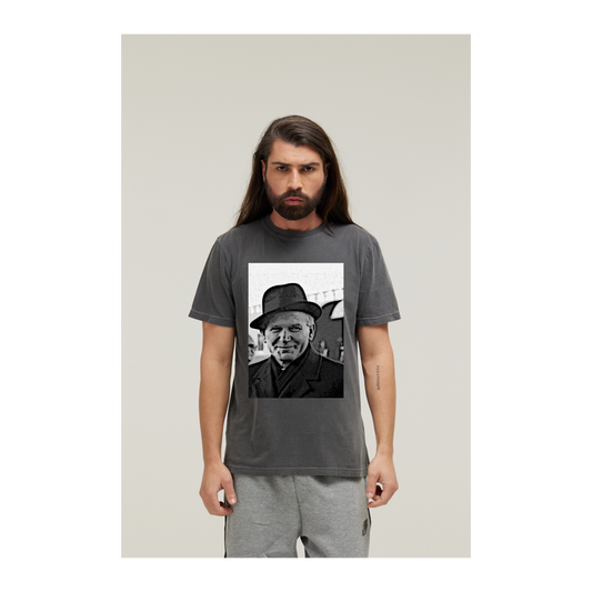Camiseta Estonada Cinza Chumbo