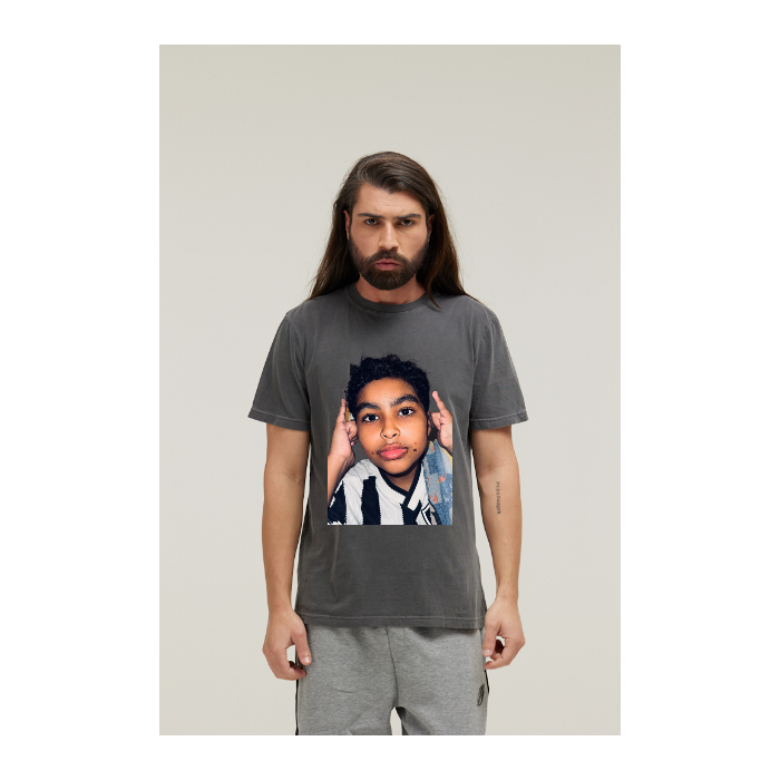 Camiseta Estonada Cinza Chumbo