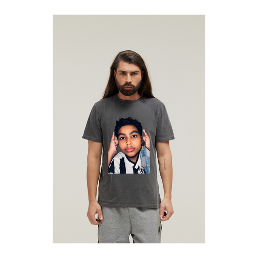 Camiseta Estonada Cinza Chumbo