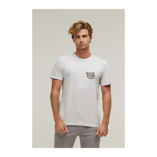 Camiseta Estonada Branco Gelo