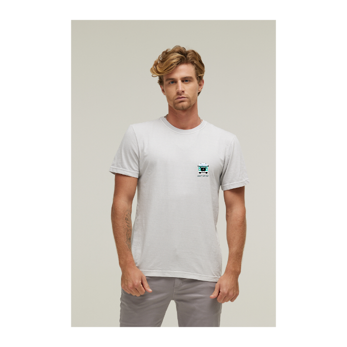 Camiseta Estonada Branco Gelo
