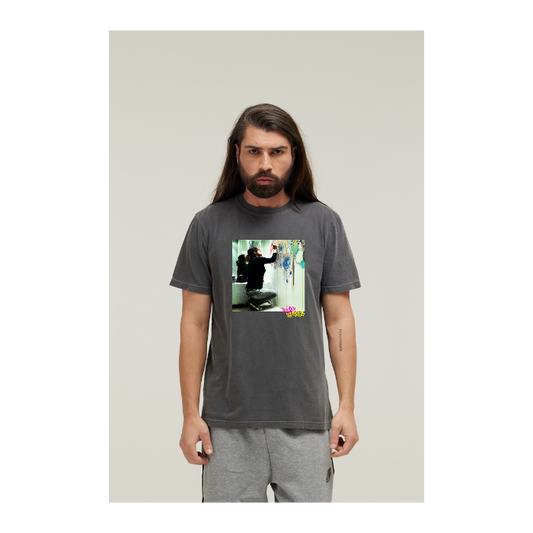 Camiseta Estonada Cinza Chumbo