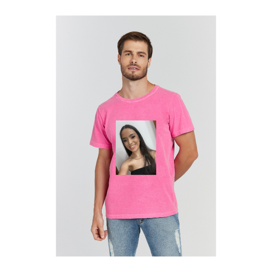 Camiseta Estonada Rosa Pink