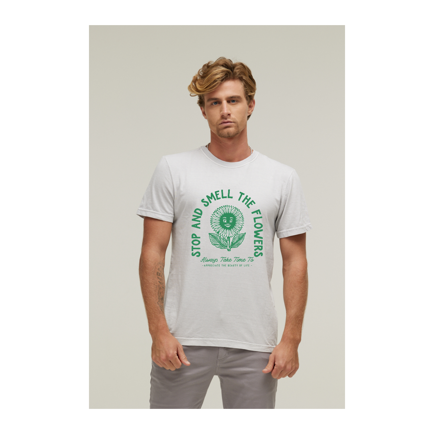 Camiseta Estonada Branco Gelo