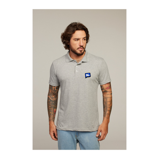 Camisa Polo Cinza Mescla