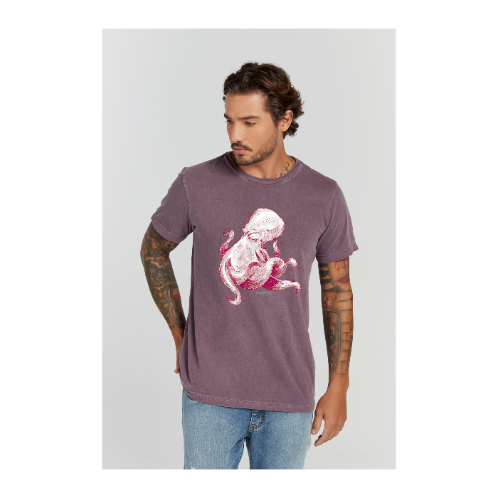 Camiseta Estonada Roxo