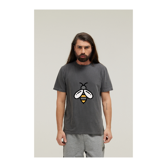 Camiseta Estonada Cinza Chumbo