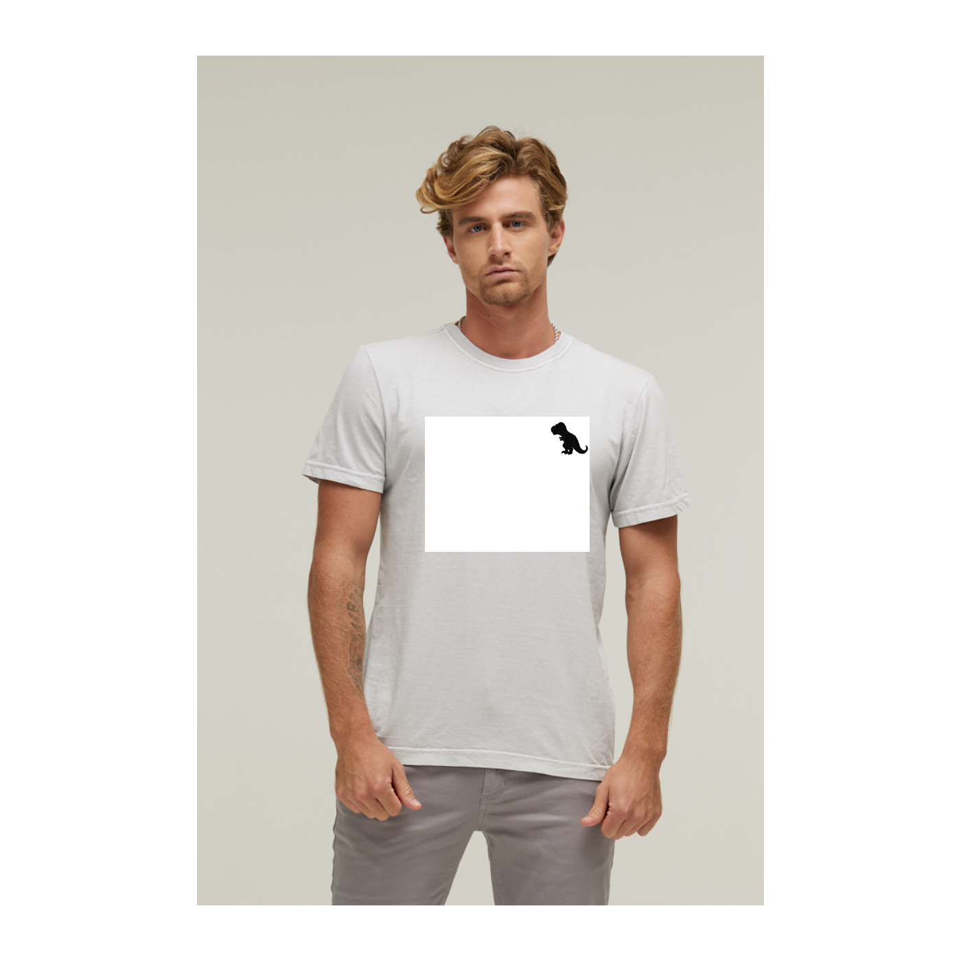 Camiseta Estonada Branco Gelo