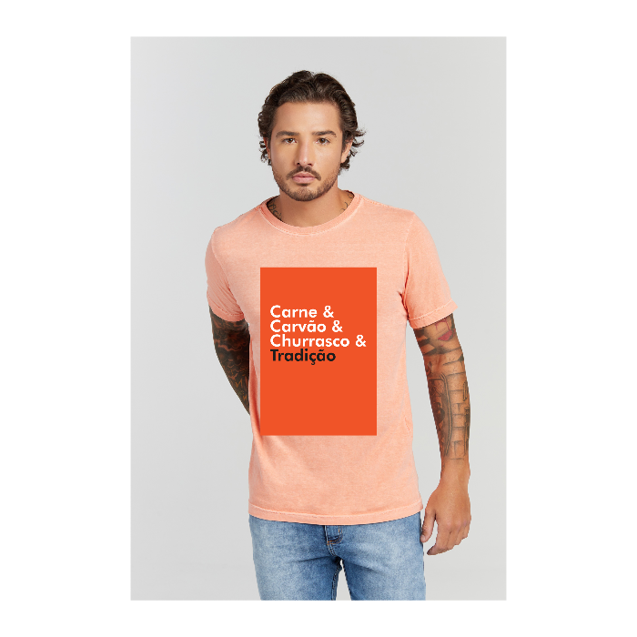 Camiseta Estonada Laranja