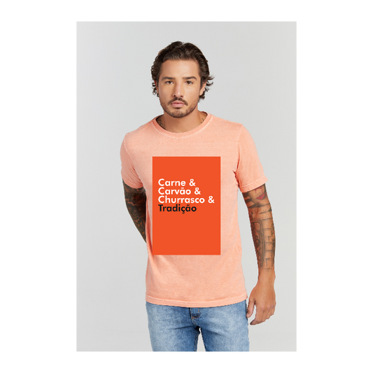 Camiseta Estonada Laranja