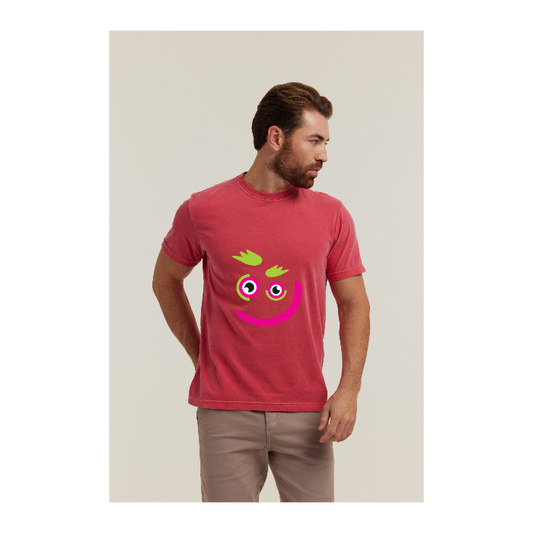 Camiseta Estonada Vermelho