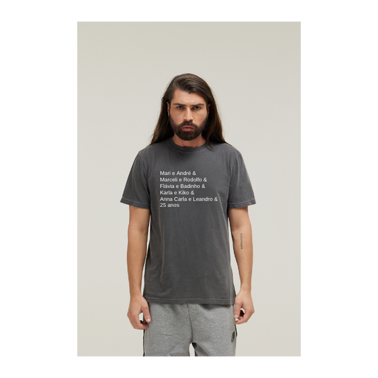 Camiseta Estonada Cinza Chumbo