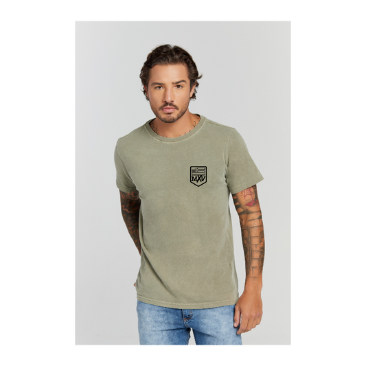 Camiseta Estonada Verde Militar