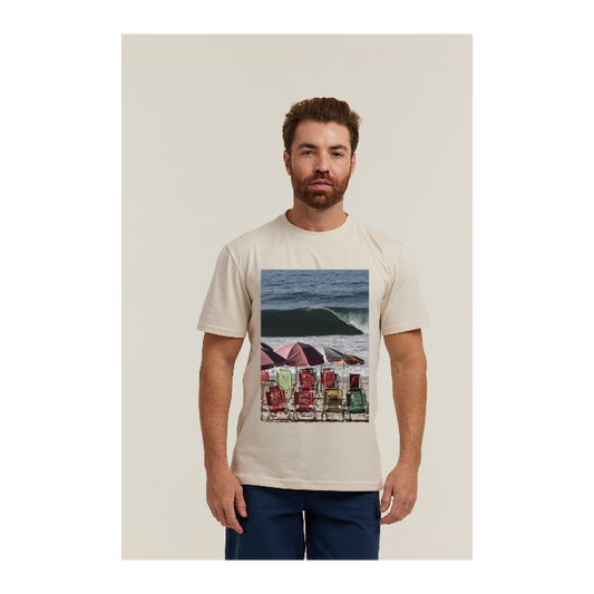 Camiseta Pima Areia