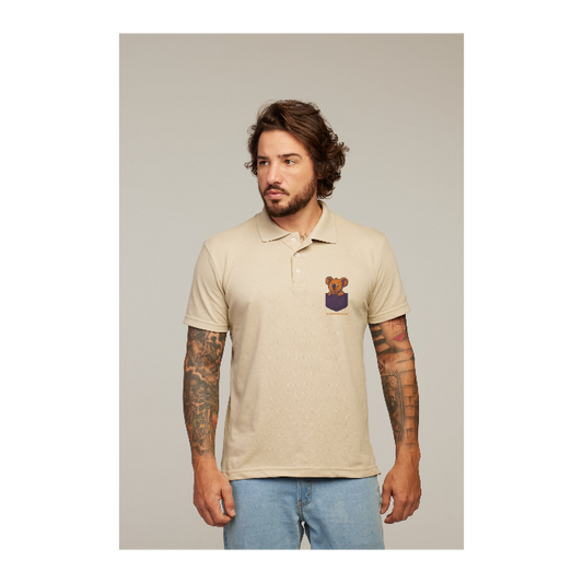Camisa Polo Caqui