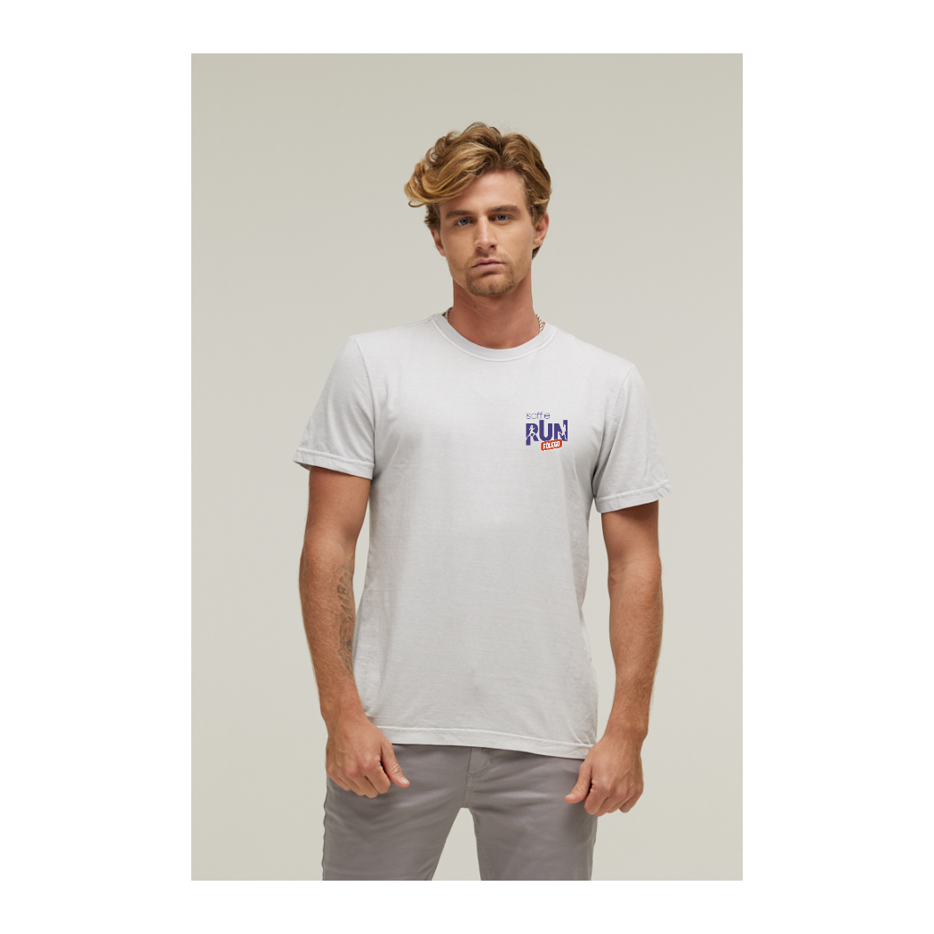 Camiseta Estonada Branco Gelo
