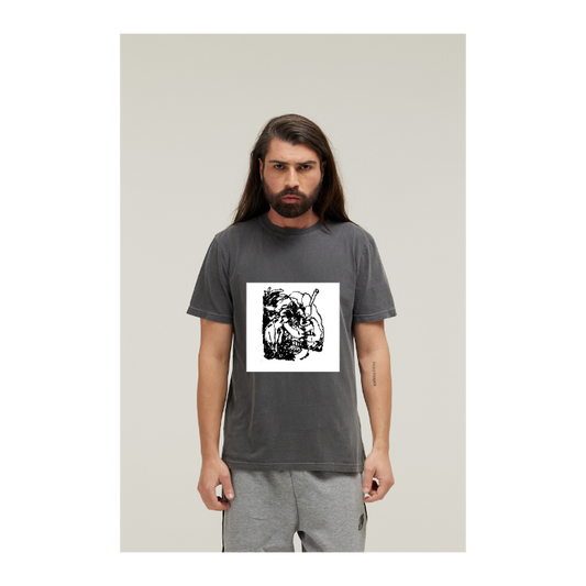 Camiseta Estonada Cinza Chumbo