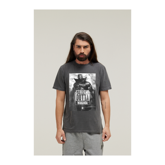 Camiseta Estonada Cinza Chumbo