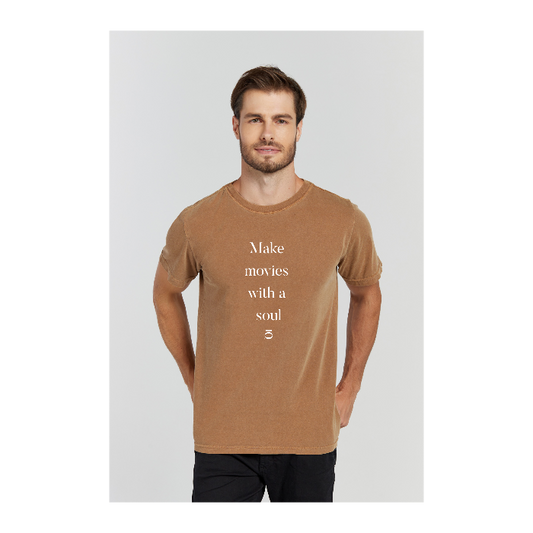 Camiseta Estonada Marrom
