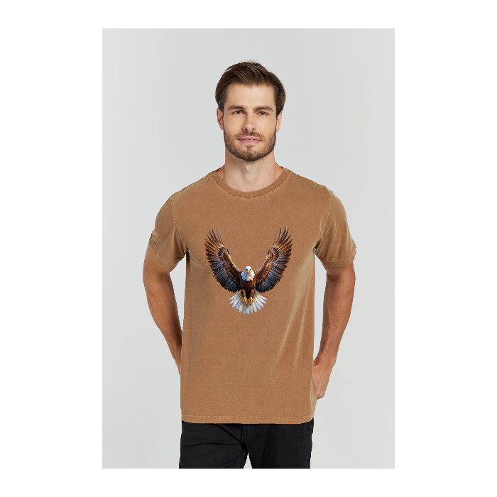 Camiseta Estonada Marrom