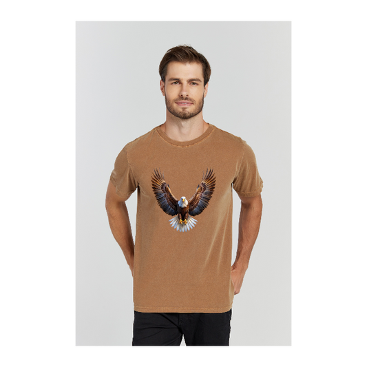 Camiseta Estonada Marrom