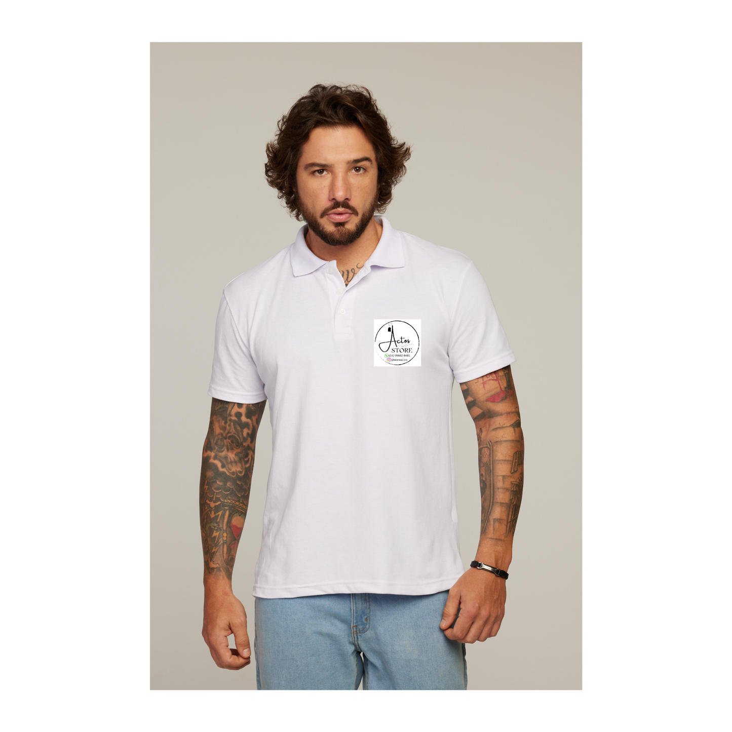 Camisa Polo Branca