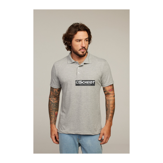 Camisa Polo Cinza Mescla