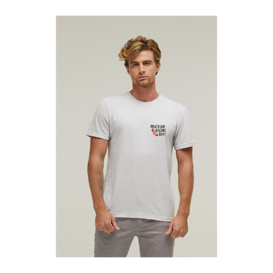 Camiseta Estonada Branco Gelo