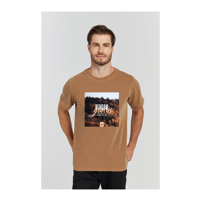 Camiseta Estonada Marrom