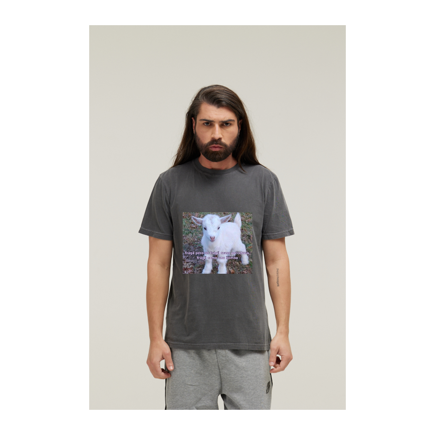 Camiseta Estonada Cinza Chumbo