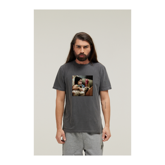 Camiseta Estonada Cinza Chumbo