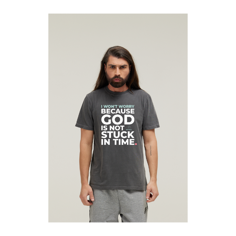 Camiseta Estonada Cinza Chumbo