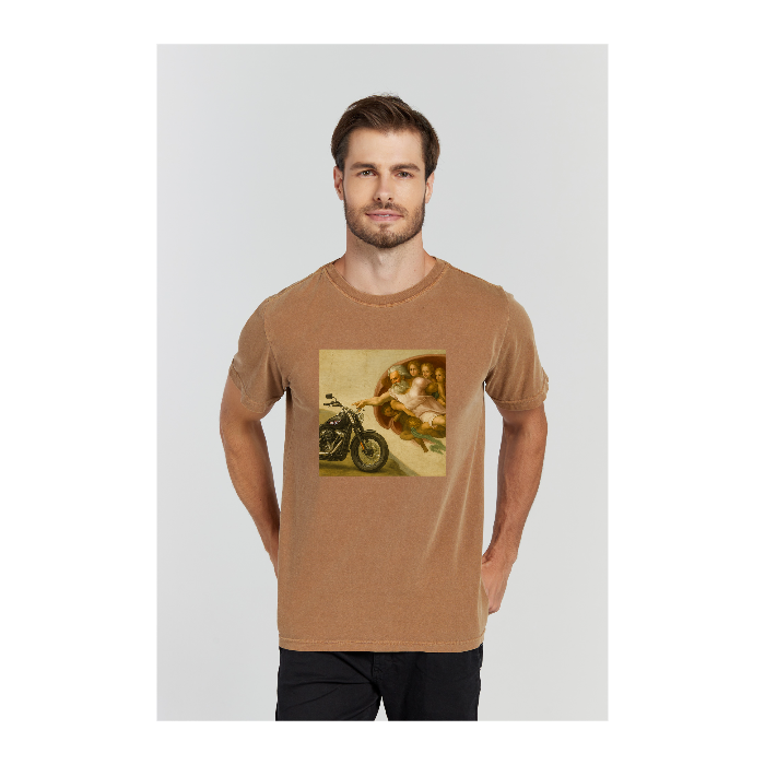 Camiseta Estonada Marrom