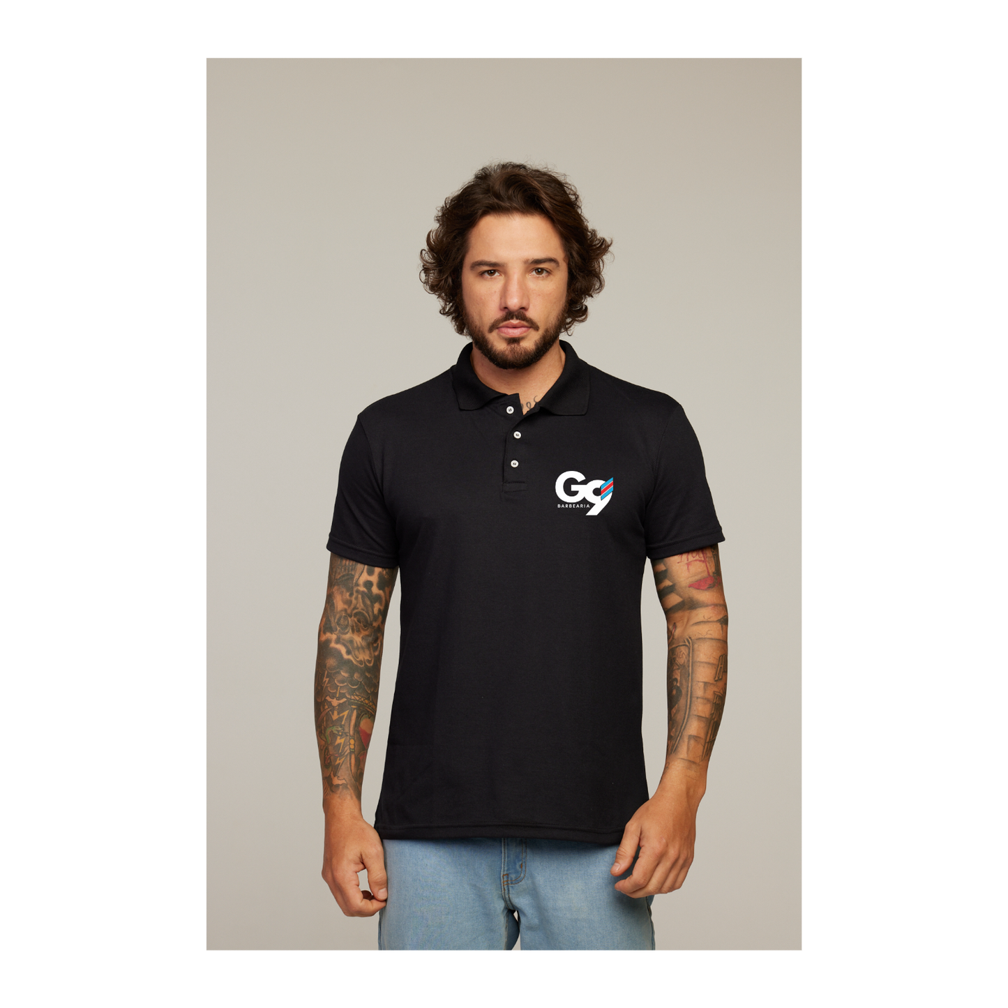 Camisa Polo Preta
