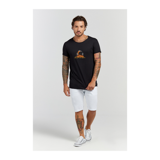Camiseta Longline Preto