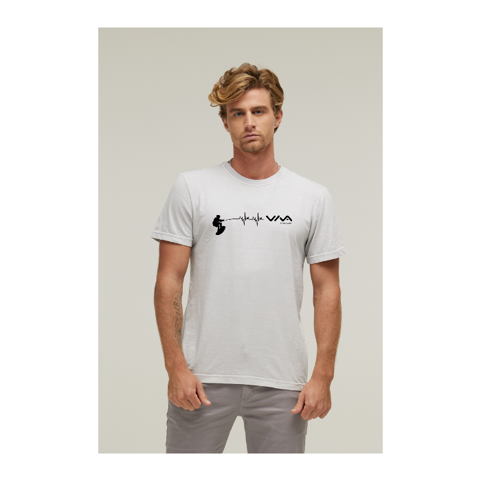 Camiseta Estonada Branco Gelo