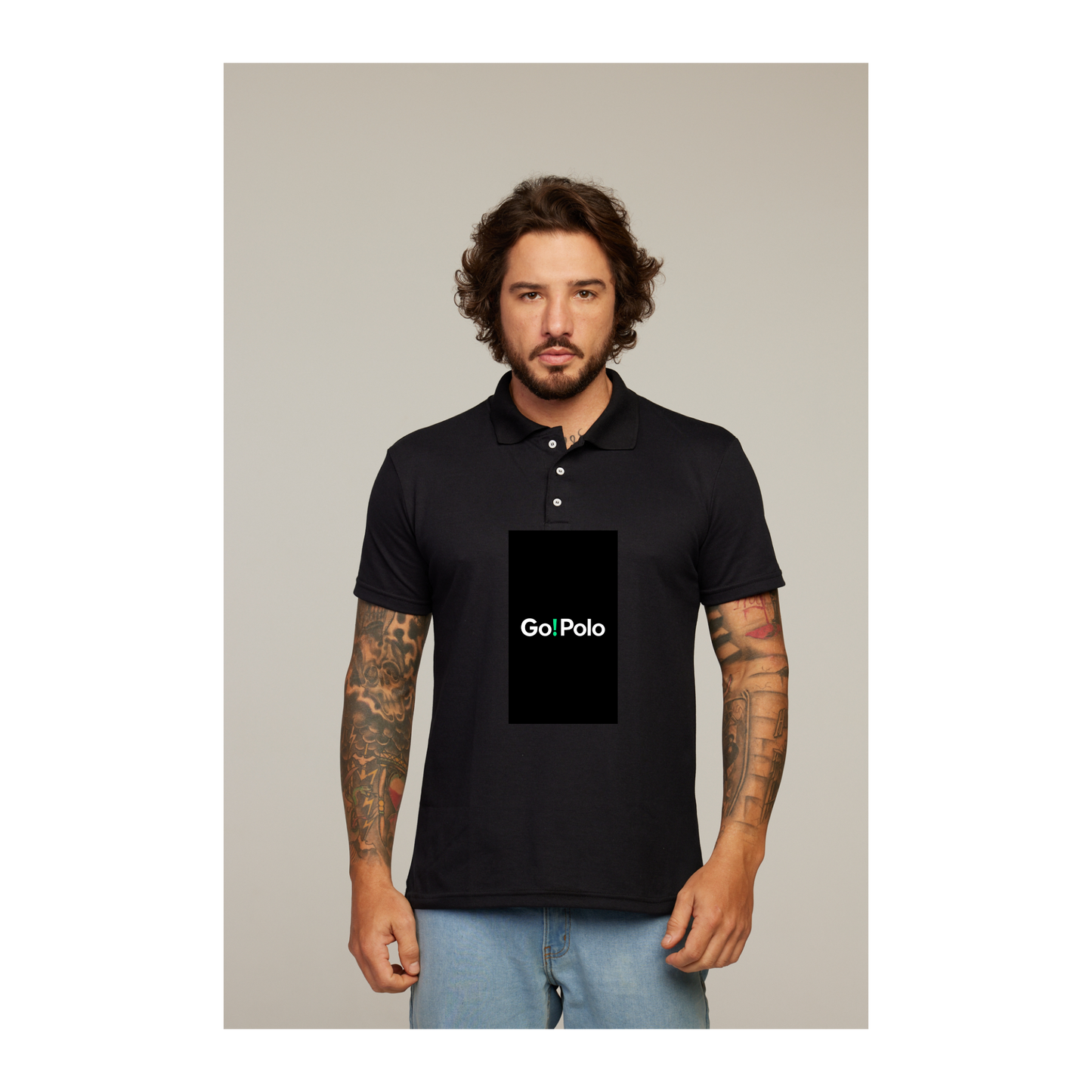 Camisa Polo Preta