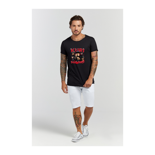 Camiseta Longline Preto