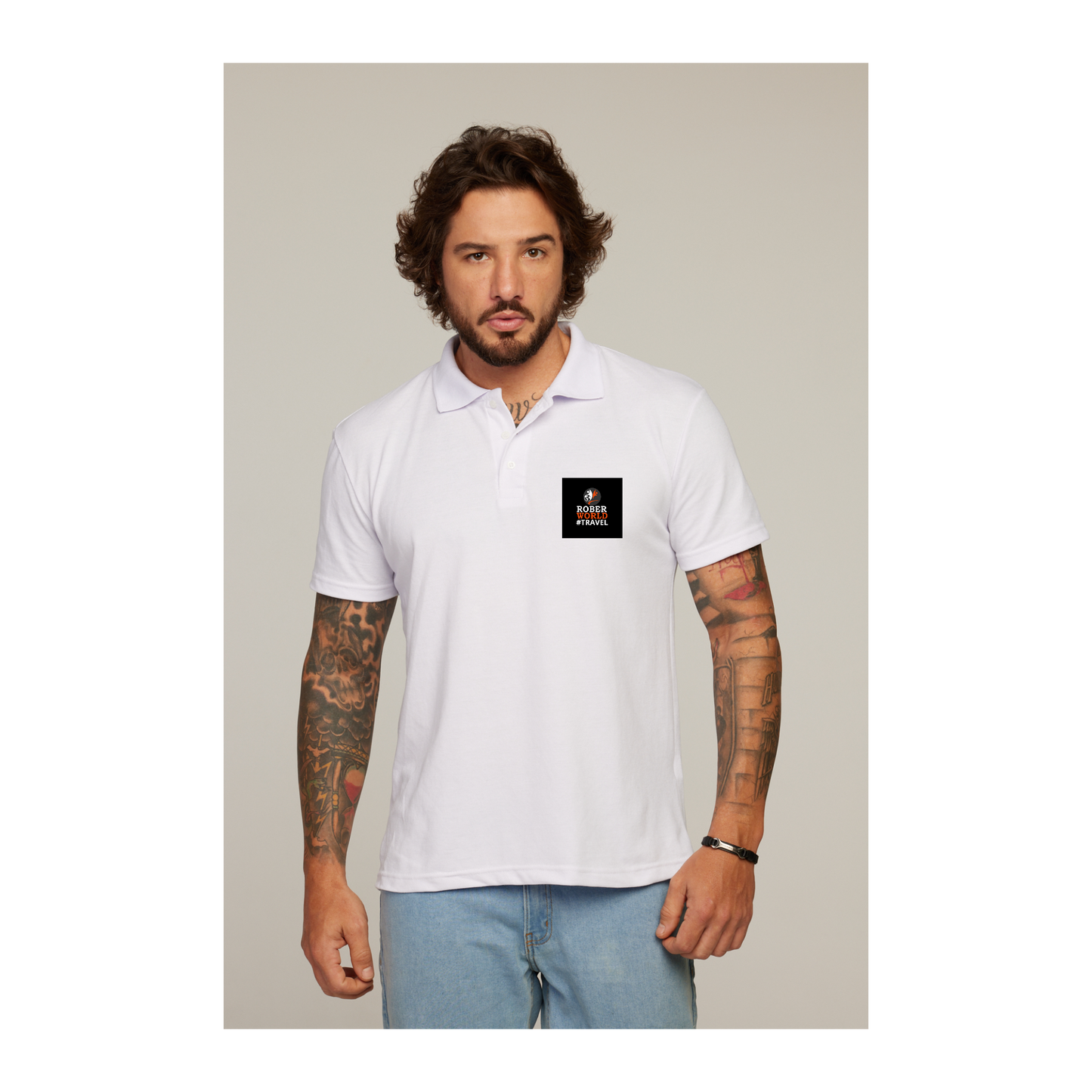 Camisa Polo Branca