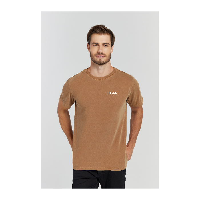 Camiseta Estonada Marrom