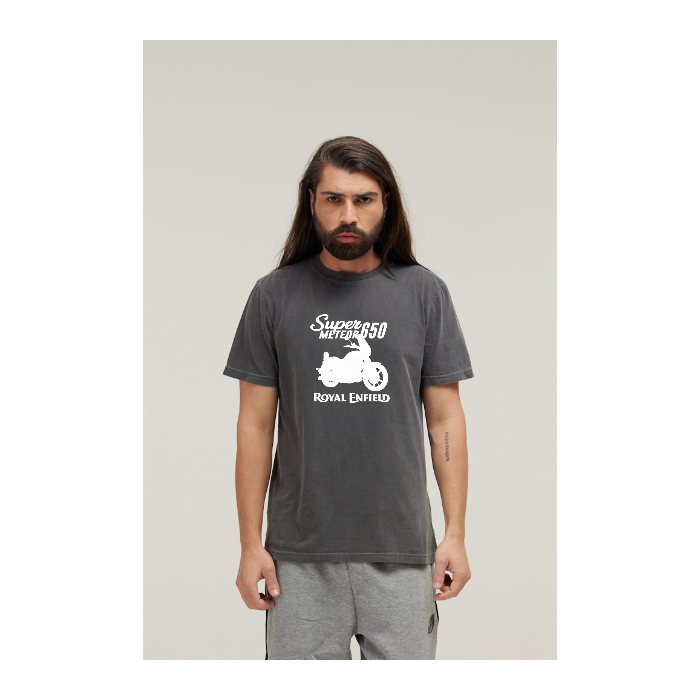 Camiseta Estonada Cinza Chumbo