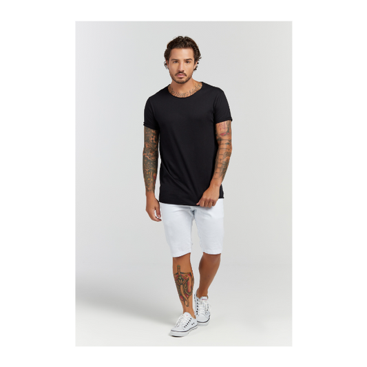 Camiseta Longline Preto