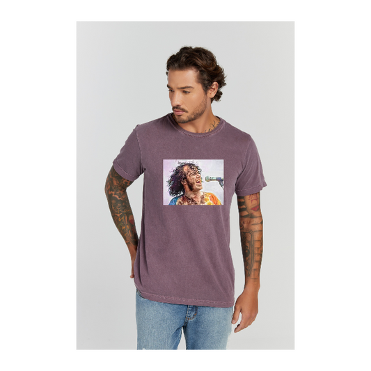 Camiseta Estonada Roxo