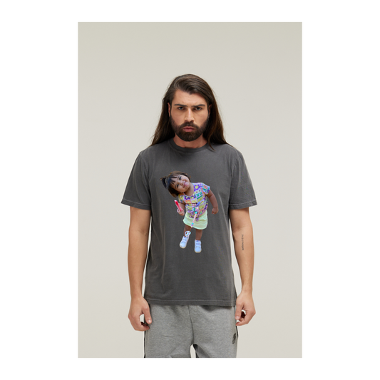 Camiseta Estonada Cinza Chumbo