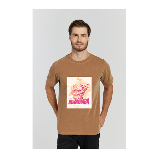 Camiseta Estonada Marrom